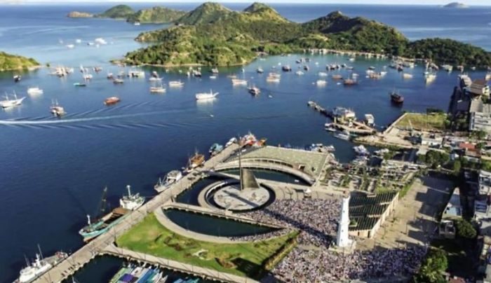 Teks: Kawasan Waterfront Marina yang akan digunakan sebagai venue untuk rangkaian acara ASEAN Summit di Labuan Bajo, Nusa Tenggara Timur.(Ist)