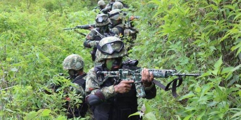 TEKS FOTO: GABUNGAN TNI-Polri telah menemukan prajurit TNI Pratu F personel dari Satgas Yonif R 321/GT di Distrik Mugi, Nduga, Papua Pegunungan. Prajurit itu ditemukan dalam kondisi meninggal dunia.(Ist)