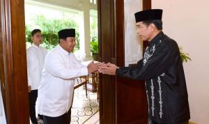 TEKS FOTO: PRESIDEN Joko Widodo menyebut nama Prabowo Subianto jadi salah satu bakal calon wakil presiden potensial untuk menemani Ganjar Pranowo di Pemilu 2024.(Ist)