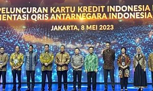 TEKS: Wagubsu Musa Rajekshah menghadiri peluncuran Kartu Kredit Indonesia dan Implementasi QRIS Antarnegara pada Festival Ekonomi Keuangan Digital Indonesia (FEKDI) 2023 di Jakarta Convention Center, Senin (8/5). (Foto/informasiterpercaya.com)