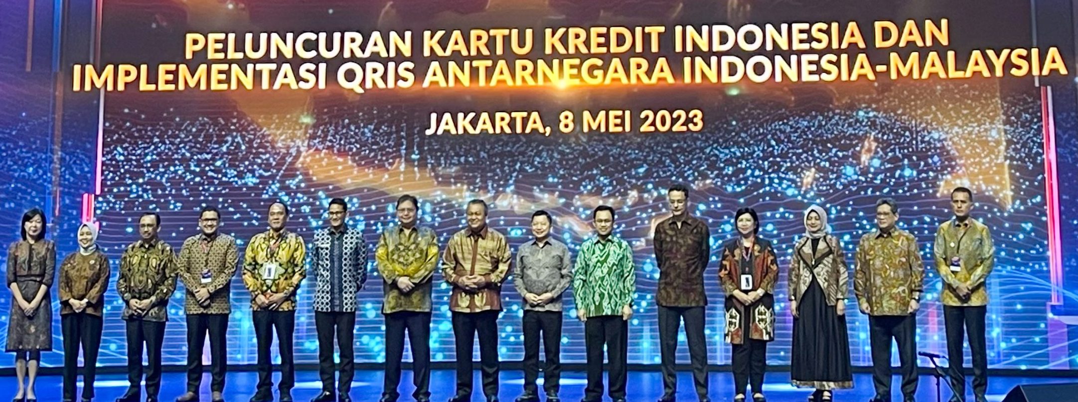 TEKS: Wagubsu Musa Rajekshah menghadiri peluncuran Kartu Kredit Indonesia dan Implementasi QRIS Antarnegara pada Festival Ekonomi Keuangan Digital Indonesia (FEKDI) 2023 di Jakarta Convention Center, Senin (8/5). (Foto/informasiterpercaya.com)