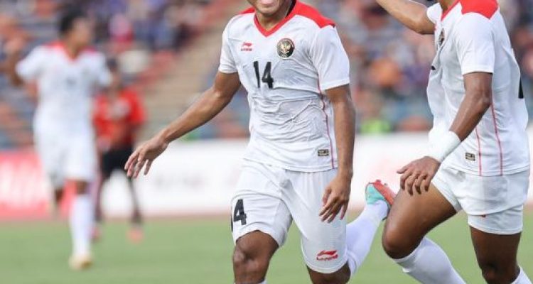 TEKS: Pemain Timnas U-22 Fajar Fathur Rahman merayakan gol ke gawang Timor Leste.(Foto: Ist)