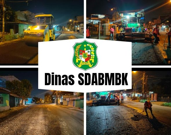 TEKS: Pemko Medan melalui Dinas Sumber Daya Air, Bina Marga dan Bina Konstruksi (SDABMBK) Kota Medan tengah memperbaiki Jalan STM Ujung.(Dok)