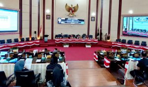 TEKS: Dewan Perwakilan Rakyat Daerah (DPRD) Medan gelar rapat paripurna pengumuman perubahan komposisi Alat Kelengkapan Dewan (AKD) Badan Musyawarah (Banmus) dan Badan Anggaran (Banggar) di Fraksi Gerindra DPRD Medan, Selasa (2/5/2023).(Dok)