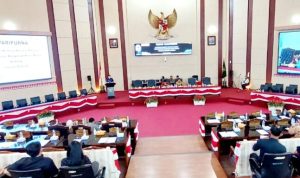 TEKS: DPRD Medan gelar paripurna laporan kinerja Panitia khusus (Pansus) Pembahasan Rancangan Peraturan Daerah (Ranperda) Kota Medan tentang Inovasi Daerah di gedung, Senin (22/5/2023).(Foto:informasiterpercaya.com)