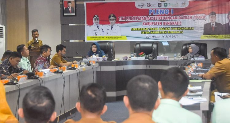 Percepat Akses Keuangan, TPAKD Bengkalis Gelar Pleno I