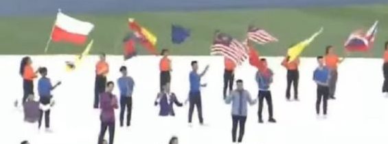 Kejadian bendera Merah Putih yang terbalik pada pre-show Pembukaan SEA Games 2023.(Dok)