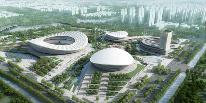 TEKS: (Ilustrasi Sport Center), Tekad Sumut mewujudkan sport center bertaraf internasional dan tuan rumah PON XXI Tahun 2024.(Foto:Dok informasiterpercaya.com)