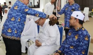 Penutupan Manasik Haji Akbar Pemkab Asahan.(Foto:informasiterpercaya.com)