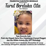 Bupati Bengkalis Kasmarni mengucapkan belasungkawa atas meninggalnya ananda Tyas Gwenda Zain. (Dok)