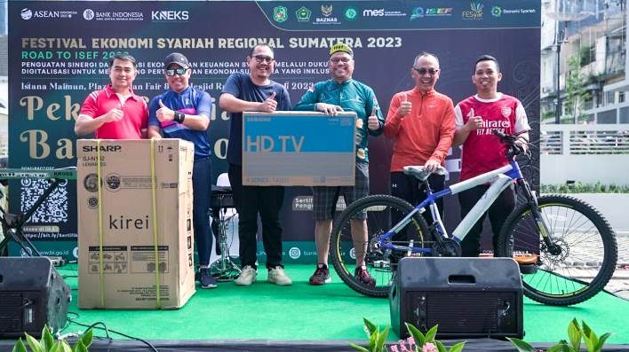 BI Launching Festival Ekonomi Syariah Sumut 2023.(Foto:www.informasiterpercaya.com)