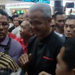 Bakal calon presiden (bacapres) PDIP Ganjar Pranowo tiba di Kualanamu International Airport, Medan, Sumatra Utara.(Foto:www.informasiterpercaya.com)