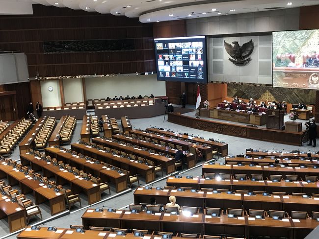 DPR RI menggelar rapat paripurna ke-27 Masa Sidang V Tahun Sidang 2022-2023.(Foto:www.informasiterpercaya.com)