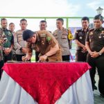 Wali Kota Medan, Bobby Nasution meresmikan pemakaian Lapangan Gajah Mada di Jalan Krakatau, Medan, Sumut, Senin (10/07/2023).(Foto:www.informasiterpercaya.com)