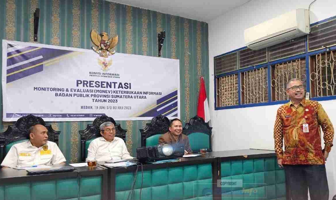 Wakil Bupati (Wabup) Nias, Arota Lase, A.Md didampingi Sekretaris Daerah Kabupaten Nias Samson P Zai SH MH dan Kepala Dinas Komunikasi dan Informatika Kabupaten Nias Rahmat Chrisman Zai, SSTP MSi menghadiri Undangan Komisi Informasi Provinsi Sumatera Utara.(Foto:www.informasiterpercaya.com)