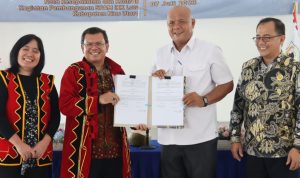 Pemkab Nias Utara Laksanakan Penandatanganan Nota Kesepakatan Pembangunan SPAM.(Foto:www.informasiterpercaya.com)