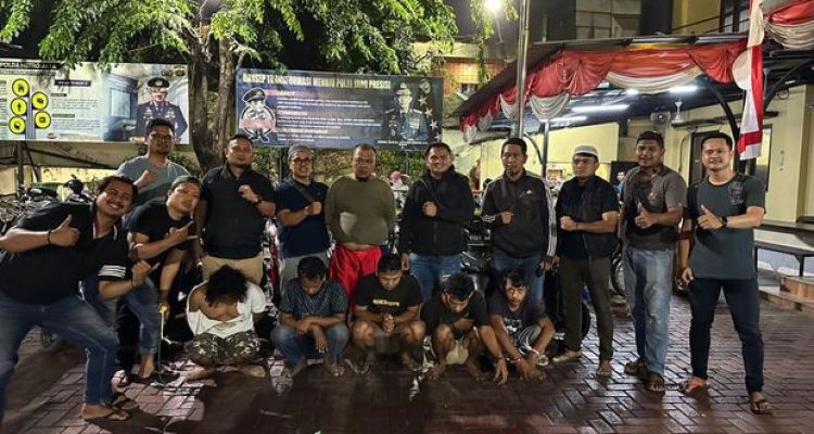 Si Kentung bercelana merah ditangkap atas penadahan belasan motor di Lampung (dok. istimewa)