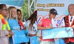 Kementerian Kesehatan RI, KPDT RI Hadiri Penutupan International Surfing Competition 2023.(Foto:www.informasiterpercaya.com)