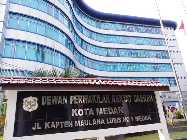 Kantor DPRD Kota Medan Jalan Kapten Maulana Lubis Medan. (Dok)