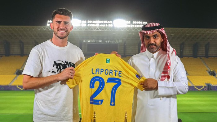 Manchester City mau tak mau melepas Aymeric Laporte ke Al Nassr.(Foto:www.informasiterpercaya.com)