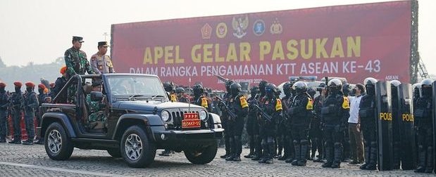 Panglima TNI dan Kapolri memimpin Apel Gelar Pengamanan KTT ASEAN (Foto: Istimewa)