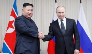 Pemimpin Korea Utara (Korut) Kim Jong Un kini sedang berada di wilayah Rusia untuk melakukan kunjungan resmi dan bertemu langsung dengan Presiden Vladimir Putin.(Dok) Pemimpin Korea Utara (Korut) Kim Jong Un kini sedang berada di wilayah Rusia untuk melakukan kunjungan resmi dan bertemu langsung dengan Presiden Vladimir Putin.(Dok)