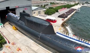 Korea Utara (Korut) meluncurkan 'kapal selam tempur nuklir taktis' pertama yang beroperasi untuk Angkatan Lautnya.(Foto:www.informasiterpercaya.com)