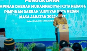 Wali Kota Medan Bobby Nasution mengajak seluruh organisasi Islam untuk mendukung pembangunan Medan Islamic Centre (MIC) Jalan Rawe III, Kelurahan Tangkahan, Kecamatan Medan Labuhan.(Foto:www.informasiterpercaya.com)