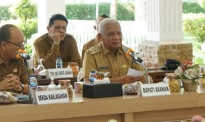 Bupati Asahan membuka Rapat Koordinasi Pemerintahan (Rakorpem) Bulan September, di Pendopo Rumah Dinas Bupati Asahan, Selasa (11/09/2023).