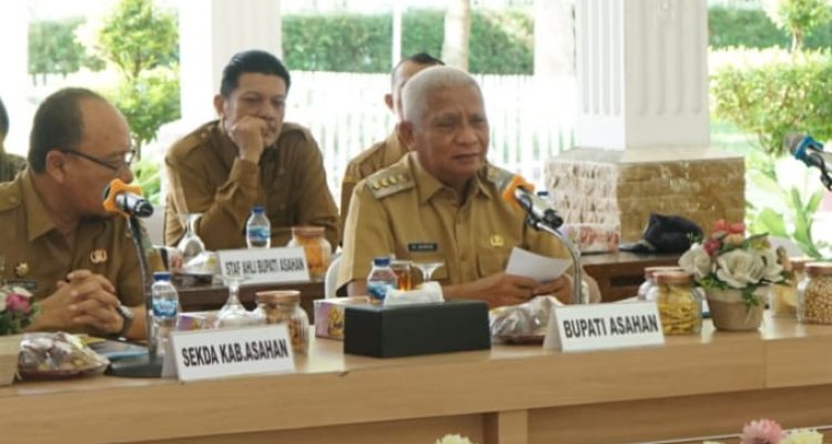 Bupati Asahan membuka Rapat Koordinasi Pemerintahan (Rakorpem) Bulan September, di Pendopo Rumah Dinas Bupati Asahan, Selasa (11/09/2023).