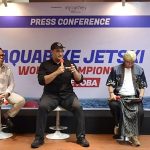 Pj Gubsu Hassanudin menghadiri konferensi pers tentang Aquabike World Championship 2023 di Kantor Kementerian Bidang Kemaritiman dan Investasi, Jakarta. (Dok)