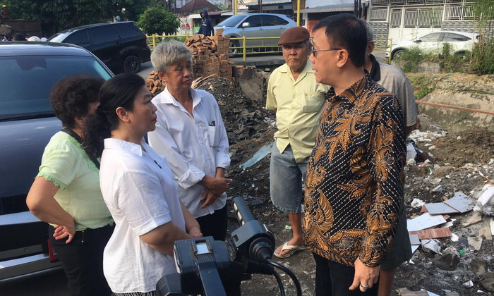 Ketua DPRD Medan, Hasyim SE Tinjau Warga Jalan Sebarau Tolak Pembangunan TPS Permanen