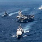 Kapal-kapal perang China dan Amerika Serikat berada di Laut China Selatan pada hari Kamis (4/1), melakukan latihan tandingan di perairan sengketa tersebut.