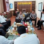 Komisi I DPRD Medan lakukan kunjungan kerja ke Polres Pelabuhan Belawan terkait peran Kepolisian dalam menjaga kondusifitas menjelang Pemilu 2024, Selasa (9/1/2024).