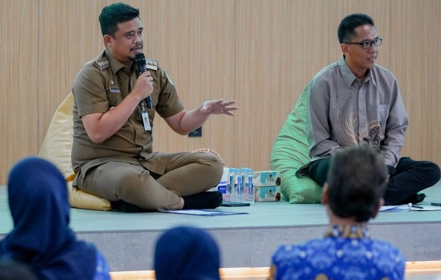 Wali Kota Medan, Bobby Nasution saat hadiri Talk Show