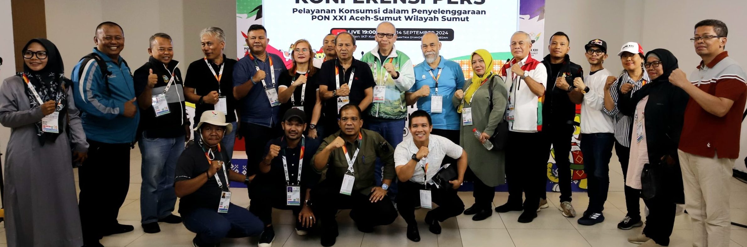 Panitia Besar Pekan Olahraga Nasional (PB PON) XXI 2024 Wilayah Sumatera Utara (Sumut) memastikan distribusi konsumsi ke venue pertandingan sudah lancar.