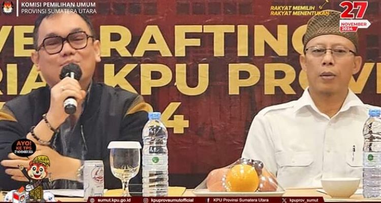 Sekretariat KPU Sumut Dan Anggota KPU RI Gelar Pelatihan Legislative Drafting