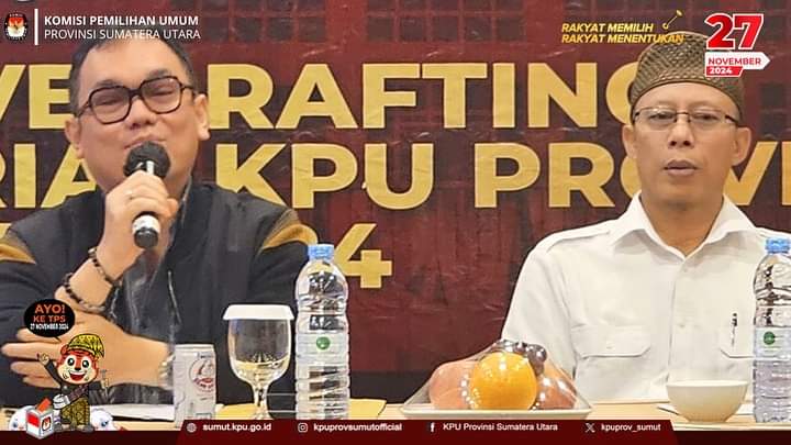 Sekretariat KPU Sumut Dan Anggota KPU RI Gelar Pelatihan Legislative Drafting