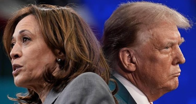 Calon Presiden (Capres) Partai Demokrat Kamala Harris bersaing ketat dengan Donald Trump, capres dari Partai Republik.