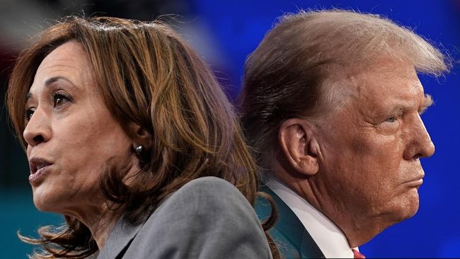 Calon Presiden (Capres) Partai Demokrat Kamala Harris bersaing ketat dengan Donald Trump, capres dari Partai Republik.