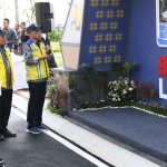 Pj Gubsu mendampingi Presiden RI Joko Widodo meresmikan Bendungan Lau Simeme, Kecamatan Sibiru-biru, Kabupaten Deliserdang, Rabu (16/10/2024).