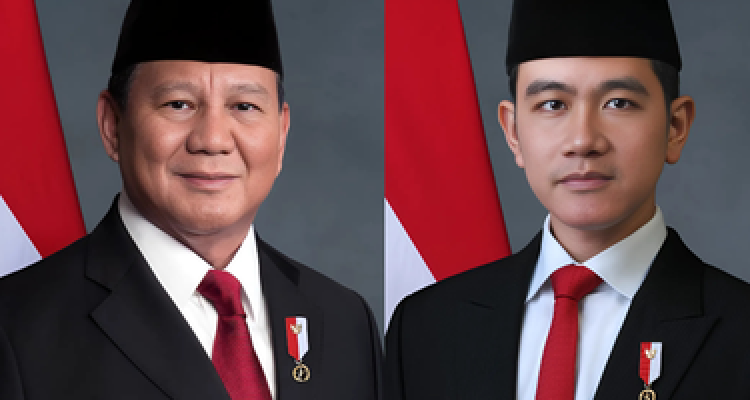 Presiden dan Wakil Presiden RI ke 8 Prabowo Subianto dan Gibran Rakabuming Raka