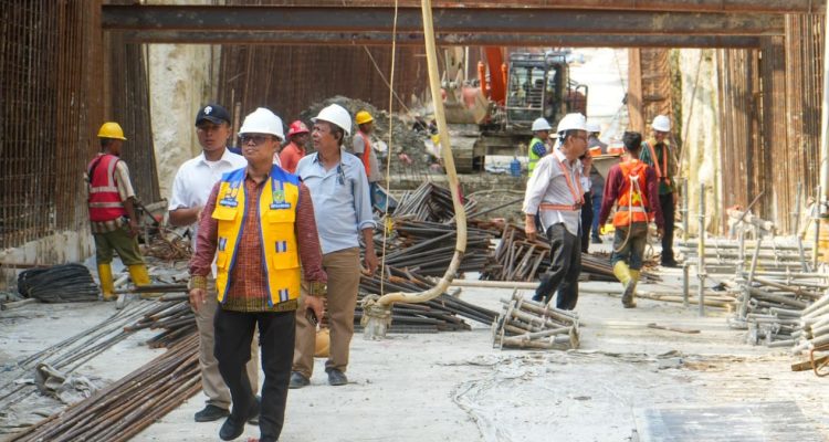 Progress pembangunan Underpass Jalan H.M. Yamin Medan telah mencapai 81, 7 persen. Dinas Sumber Daya Air Bina Marga Bina Konstruksi Medan (SDABMBK) optimis pekerjaan proyek senilai Rp170 miliar lebih itu siap pada Desember 2024.