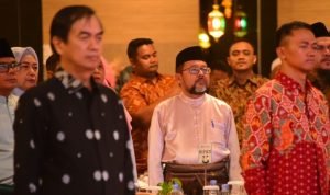 Bupati Bengkalis Kasmarni diwakili Staf Ahli Bidang Ekonomi, Keuangan dan Pembangunan H. Bustami HY menghadiri majelis sambutan Hari Kebangsaan Malaysia ke-67 dan sambutan Hari Malaysia Tahun 2024. (Dok)