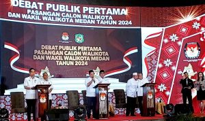 Debat Perdana Paslon Wali Kota Medan dan Wakil Wali Kota Medan berjalan lancar. (Dok)