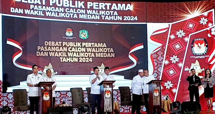 Debat Perdana Paslon Wali Kota Medan dan Wakil Wali Kota Medan berjalan lancar. (Dok)